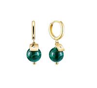 Ladies earrings Ladies Luxury Elegant Earrings Natural Malachite Pendant Earrings Ladies Temperament Party Banquet Accessories Earrings
