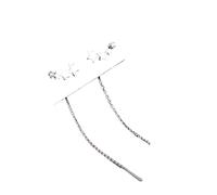 Ladies earrings Long Wire Tassel Thread Chain Climb Star Pendants Drop Earrings Women Straight Hanging Jewelry Earrings Earrings