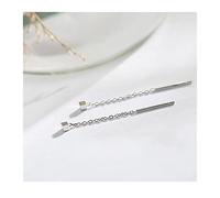 Ladies earrings Tassel Thread Chain Climb Star Heart Beads Pendants Drop Earrings Straight Hanging Jewelry Earrings
