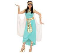 Ladies Egyptian Queen Costume Cleopatra Fancy Dress Adult Outfit