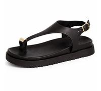 Ladies Elle Sport Metal Trim Chunky Strappy Toe Post Sandals F0R0498