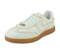 Ladies Elle Sport Trainers with Lace Detailing F7389 - White Microfibre - UK Size 6 - EU Size 39 - US Size 8