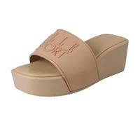 Ladies Elle Sport Wedge Platform Slip On Sliders F9R0149