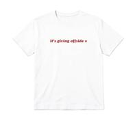 Ladies England It's Giving Offside Baby Tee Football T-Shirt (53cm / 42")