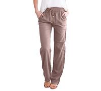 Ladies Evening Pantsuits Red and White Striped Leggings Women Loose Fitting Pants for Women Yoga Pants for Petite Plus Size Pantalones De Mujer De Tela Straight Leg High Waisted Khaki 3XL