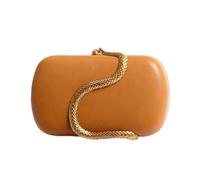 Ladies' evening party bag, PU handbag, snake-shaped wallet, wedding handbag - suitable for parties and dances, Orange