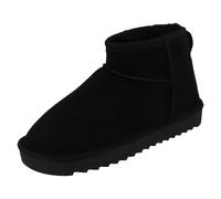 Ladies F4R462 Spot On Chunky Sole Wide Fit Casual Ankle Boots