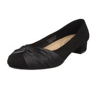 Ladies F9R0150 Block Heel Formal Satin Bow Court Shoes By Spot On £29.99