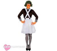 LADIES FACTORY WORKER COSTUME SCHOOL BOOK W ANCY DRESS COSTUME DUNGAREES