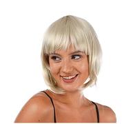 Ladies Fancy Dress Wigs Long Straight Bob Hair Cosplay Costume (Blonde Bob)
