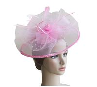 Ladies Fascinator Wedding Hat, Facinator Feather Headband Women's Fascinators Tea Party Headwear with Clip Flower Head Band for Girls & Women Small Hat Hoop Day Ascot Races PK2 Fascinator
