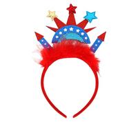 Ladies Fascinator Wedding Hat Independence Day Headbands July 4th Patriotic Party Headbands Party Props (Sky Blue, One Size)
