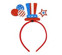 Ladies Fascinator Wedding Hat Independence Day Headbands July 4th Patriotic Party Headbands Party Props (Watermelon Red, One Size)