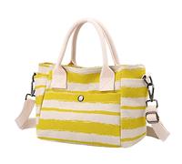 Ladies Fashion Messenger Bag Pleat Hand Travel Bag Lightweight Large Capacity Bag Tote Bag for Women Work (Yellow, One Size)