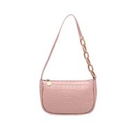Ladies Fashion Solid Color Rectangular Single Shoulder Backpack Fashionable And Elegant Women Clear Shoulder Bag (RD2, One Size)