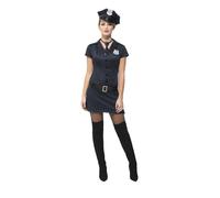 Ladies Fever Naughty Cop Police Occupation Halloween Fancy Dress Party Costume