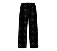 Ladies Flannel Pyjama Sleep Bottoms Plaid Casual Thick Pajama Trousers Loose Fit Comfortable Winter Home Loungewear Thick Themal Flannel Pj Bottoms Comfy Nightwear Straight Legs Loungewear Trousers