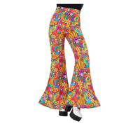 Ladies Flared Trousers 60s 70s Fancy Dress Flares Disco Dacing Retro Adults