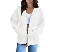 Ladies Fleece Jackets Full Zip Long Sleeve Hoodie Jackets With Pockets Hoodie Zipped Winter Drawstring Cardigans Hooded Sweatshirts Trendy Plain Gym Sweatshirts
