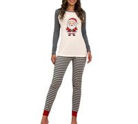 Ladies Fleece Pyjamas Satin Trousers For Women Uk Autumn And Winter Sets Europe And The States Christmas Old Man Home Two Sets Of Pajamas Womens Loungewear Ladies Fleece Pyjama Bottoms Grey M