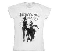 Ladies Fleetwood Mac Rumours Official Tee T-Shirt Womens Girls (Small) White