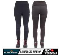 Portwest Women’s Flexi Work Legging Ripstop Fabric 2 Pockets Work Casual Bottoms