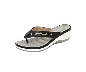 Ladies Flip Flops Women Thick Soles Stepping Feeling Light Soft Soles Slipper Cloud Sliders Lovers Summer Home Non-Slip Slides for Shower Bathroom Pool Beach Indoor Outdoor Size 3-7