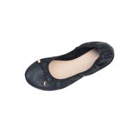 Ladies' Foldable Ballet Flats Portable Roll-Up Flats for Women Lightweight Slip-On Wedding & Party Shoes Comfortable Round Toe Design Compact Travel Footwear UK Black