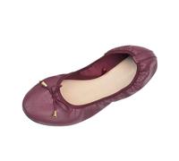 Ladies' Foldable Ballet Flats Portable Roll-Up Flats for Women Lightweight Slip-On Wedding & Party Shoes Comfortable Round Toe Design Compact Travel Footwear UK