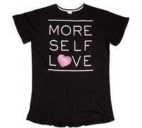 Ladies Forever Dreaming Curve Slogan Nightie 34B1639 Black 2XL