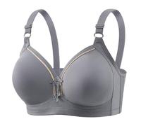 Ladies Full Coverage Underwired Plus Size Desk Bras No Ring Set for Days Red Bed Set, grey, 26