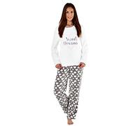 Ladies Full Fleece Winter Pyjama Set ~ Unicorn, Owl, Sweet Dreams. (Small, Sweet Dreams)