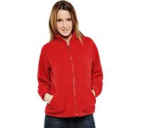 Ladies Full Zip Classic Fleece Jackets Sizes 8 to 30 by MIG - Suitable for Work & Leisure (16 to 18 / L - Large, RED)