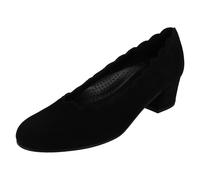 Gabor Gigi Dallas Black suede Womens Court Shoes 72.221.47 in a Plain Suede Leather in Size 6