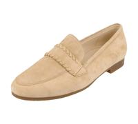 Ladies Gabor Suede Slip On Loafers With A Small 1.5 cm Heel - 82.432