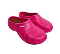 Ladies Garden Clogs Slip On WP Wide Fit Comfort Shoes Removable Insole Farm Nurse Camping Summer (Raspberry, UK Footwear Size System, Adult, Women, Numeric, Medium, 7)