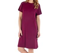 Ladies Gaspe Short Sleeve Nightie GL88701 Solid Damson Small