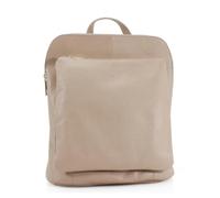 Ladies Genuine Leather Backpack School Bag Italian Real Soft Shoulder Womens Travel Handbag (Pink)