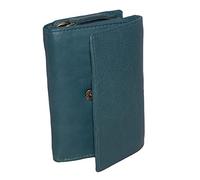 Ladies Genuine Leather Cutler Purse - Compact Design with Zip Around Section, 12 Card Slots & Notes Compartment - Soft Leather, Stylish & Practical Wallet | Teal
