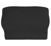 Ladies Girls Plain Boob Tube Strapless Bandeau Stretch Soft Elastic Vest Bra Crop Top UK 8-14