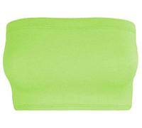 Ladies Girls Plain Boob Tube Strapless Bandeau Stretch Soft Elastic Vest Bra Crop Top UK 8-14