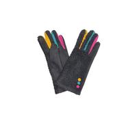 Ladies Gloves Multi Colours Touch Screen Fleece Gloves Winter Warm Soft Lined (Polyester, Black)
