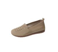 Ladies Gold Shoes Size 7 Women Casual Shoe Solid Color Flat Bottom Round Toe Lightweight Mesh Breathable Comfortable Pale Blue Shoes for Women