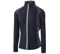 Ladies Golf Top Layer Contrast Printed Zip Up Stetch Quick Dry Sweater Jumper