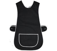 Ladies Grace Plain Tabard Large Pocket Side Button Fastening Cleaning Work Apron