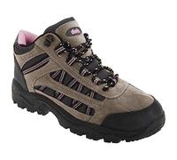 Ladies Grey and Pink Trekker Ankle Boot - Grassmere - Grey/Pink - size UK Ladies Size 8