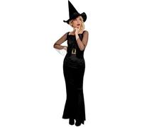 Glam Witch Fancy Dress Costume Ladies Extra Small - UK 4-6