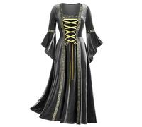 Ladies Halloween Costume Adult Fancy Dress Hooded Witch Y2K Vintage Dark Angel Devil Womens