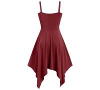ladies halloween costumes Womens Halloween Costume Adult Victorian Renaissance Cosplay Party Outfits Sleeveless Ladies Evening Party Dresses Red XL
