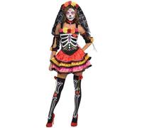 Ladies Halloween Day Of The Dead Senorita Costume